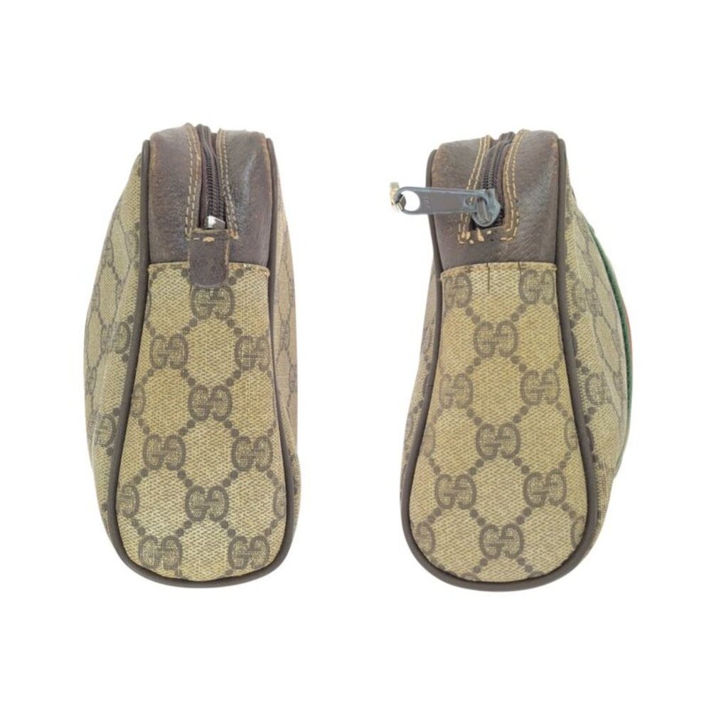 Gucci Vintage Sherry Clutch Beige Brown - Picture 8 of 9